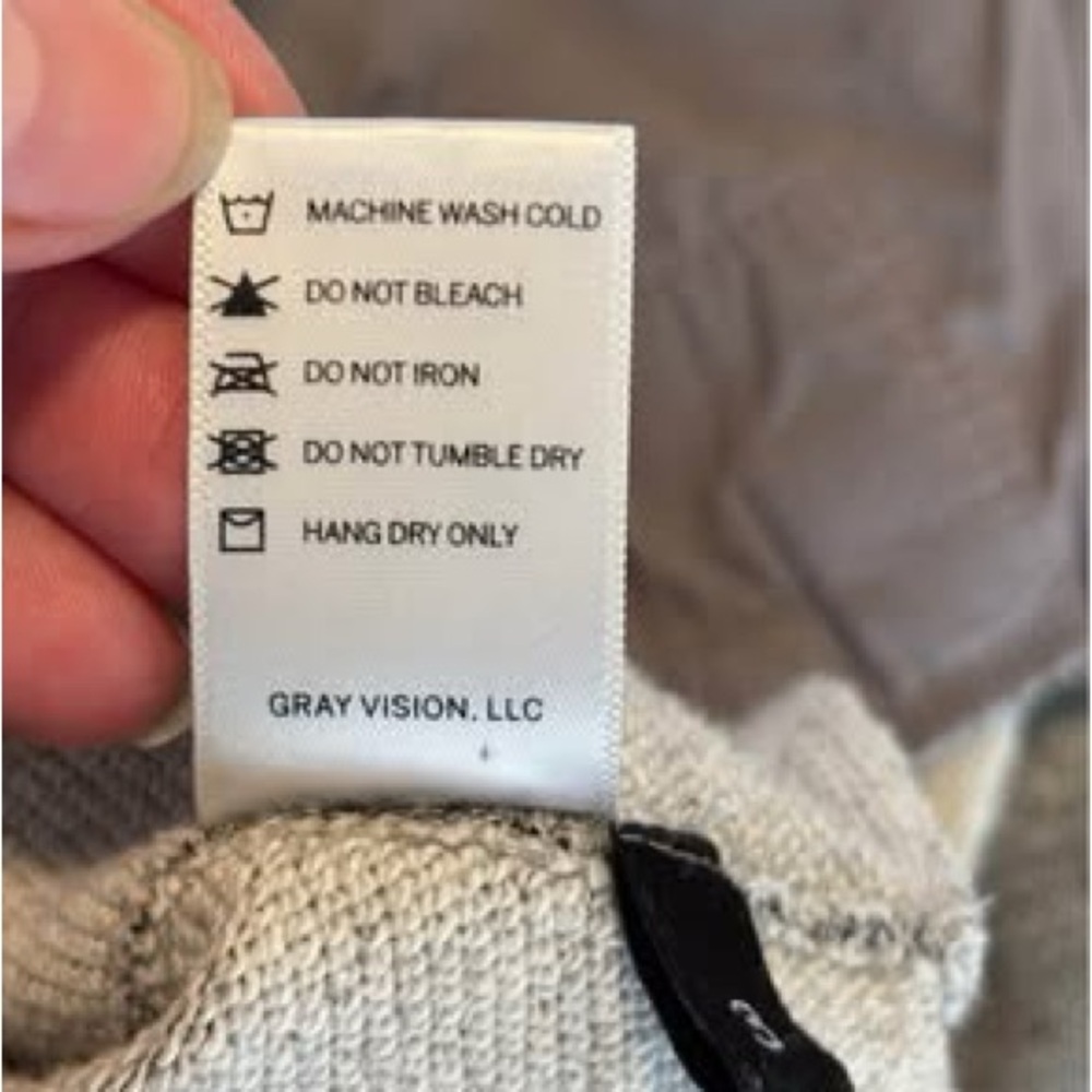 John Elliott + Co Men’s Rue Hoodie in Dark Grey - Picture 8 of 8